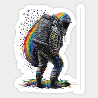 Major Tom - (Black Light - Version 2) Sticker